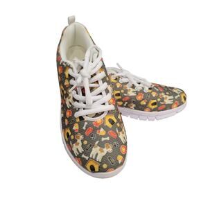 Jack Russell Patterned Sneaker Size 8